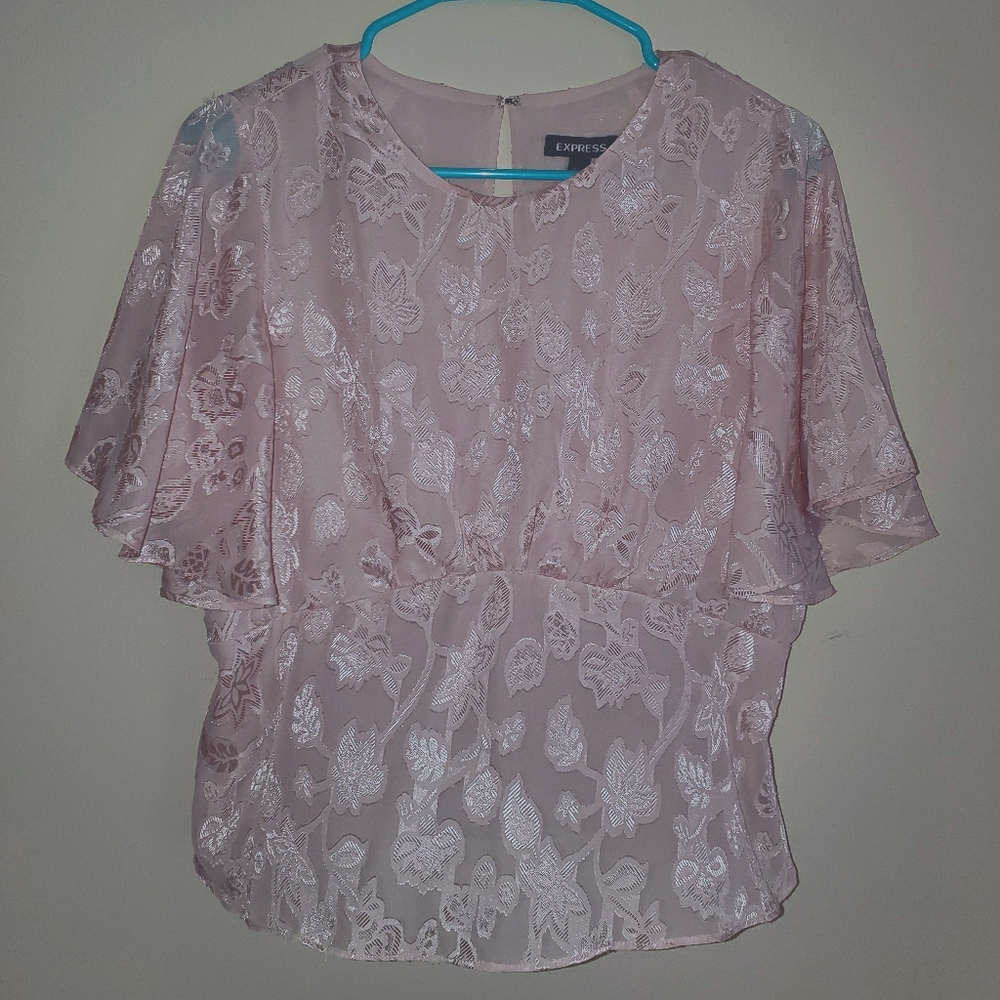 Express pink top with empire waist
